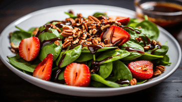 Strawberry Spinach Salad with Balsamic Vinaigrette